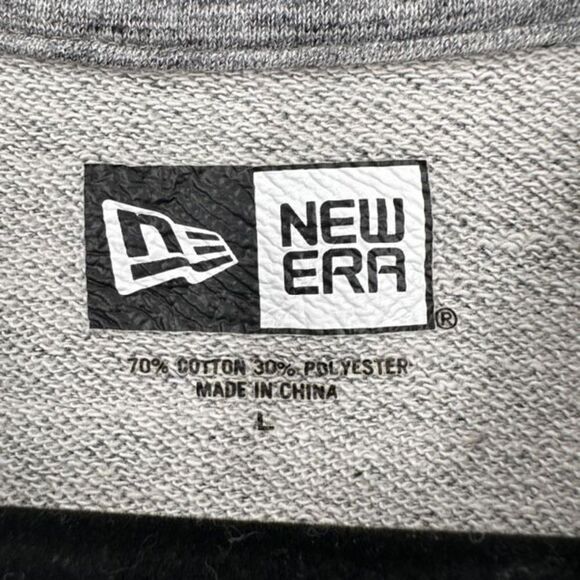 New Era Mens Crew Neck Chicago Bulls Pullover Sweatshirt Heather Gray Size Large - Picture 4 of 8